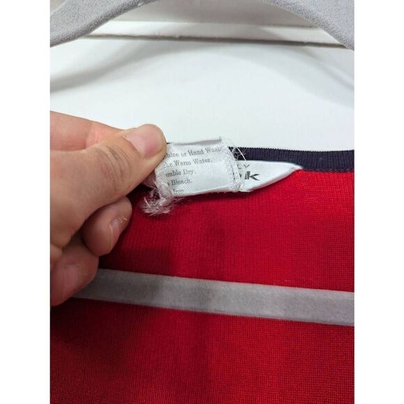 Exclusively Misook Cardigan‎ women's size 2X red blue patriotic plus size - Picture 4 of 10